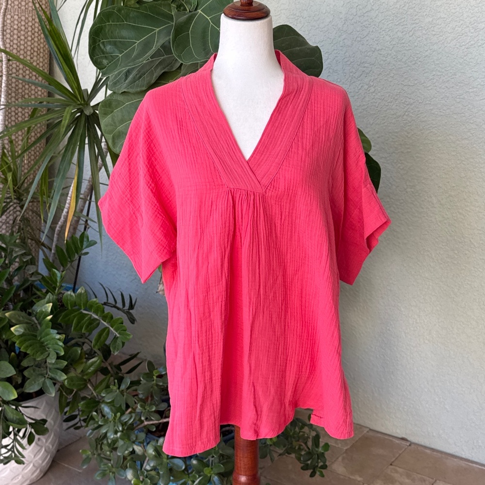Coral Bay loose fit Oversize Medium top - (fits Large)